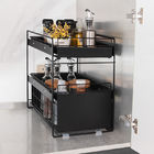 5KG Bearing 2 Tier Kitchen Organiser , Carbon Steel Seasoning Storage Rack