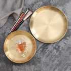 Rustproof Gold 10x10cm Metal Jewelry Tray Mirror Polishing